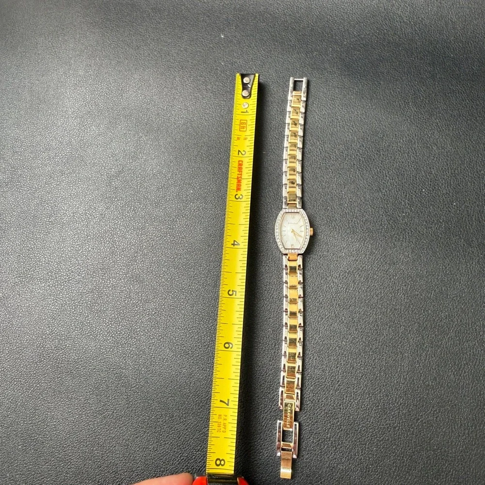 Caravelle by‎ Bulova 45L168 Women's Two Tone Dress Mini Quartz Watch New Battery